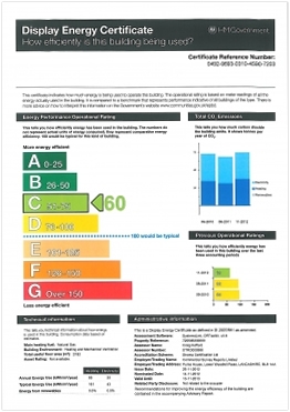 Display Energy Certificate Form